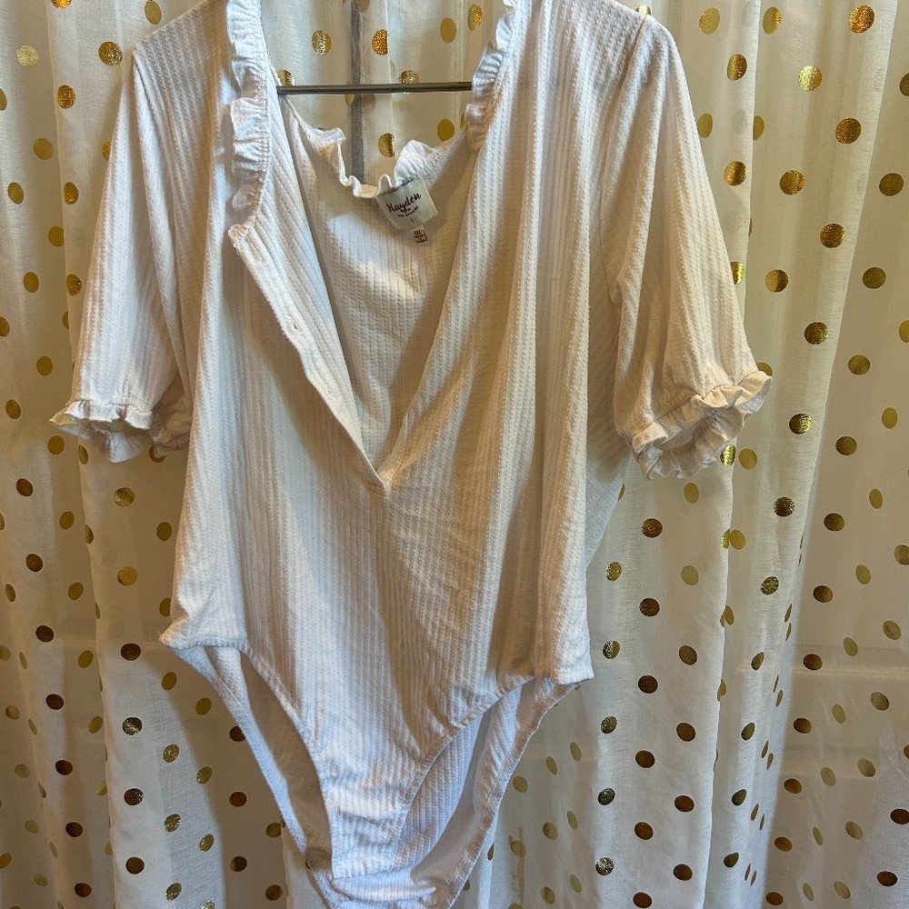 Plus size bodysuit blouse